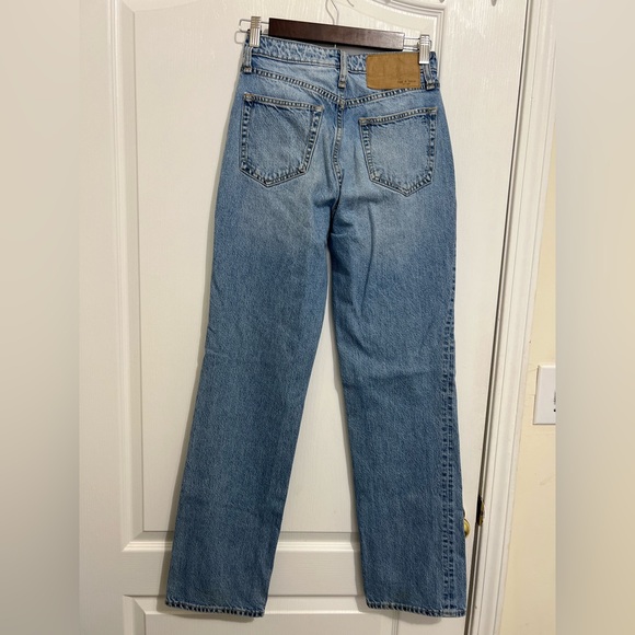 rag & bone Light Blue Straight Leg Jeans - Picture 3 of 15